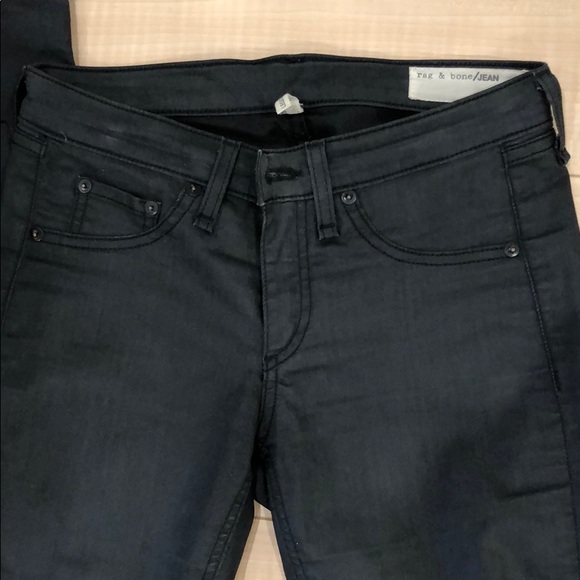 Rag & Bone Grey Black Shoreditch Jeans - Picture 4 of 6